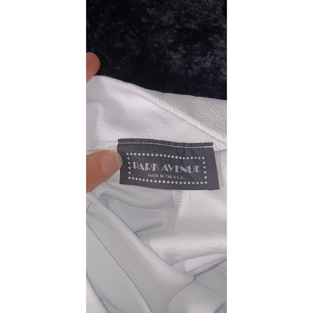 Park Avenue High Rise Bell Bottom Flare Pants S White Retro Disco 70s Festival - Picture 2 of 10